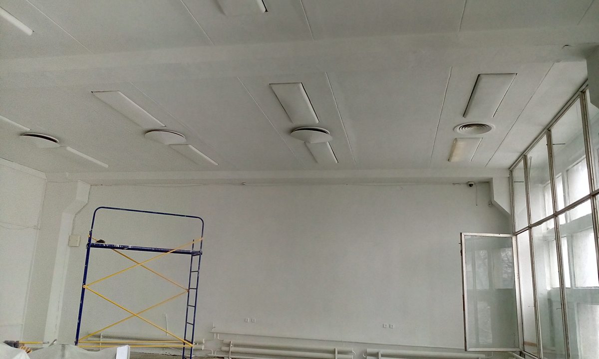 побелка и покраска после 12б